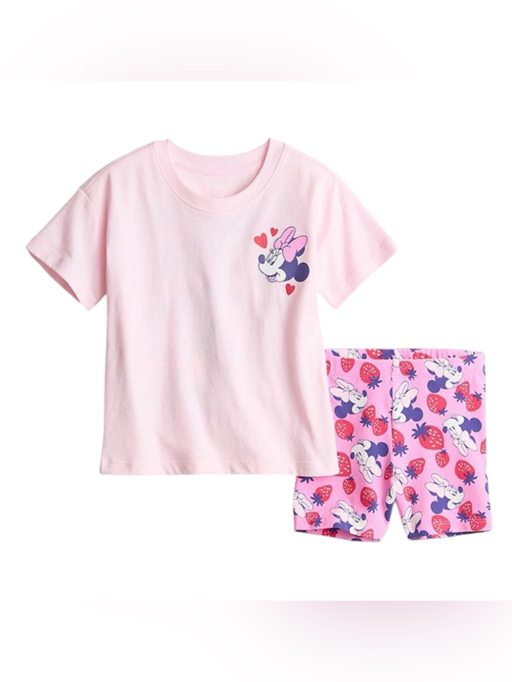 Jumping Beans® Disney's Minnie Mouse  2-Pc Oversized Tee & Bike set